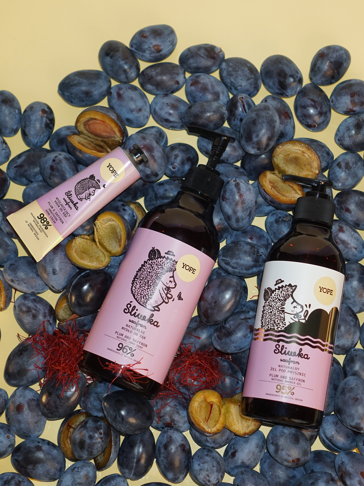 Natural Shower Gel Plum & Saffron
