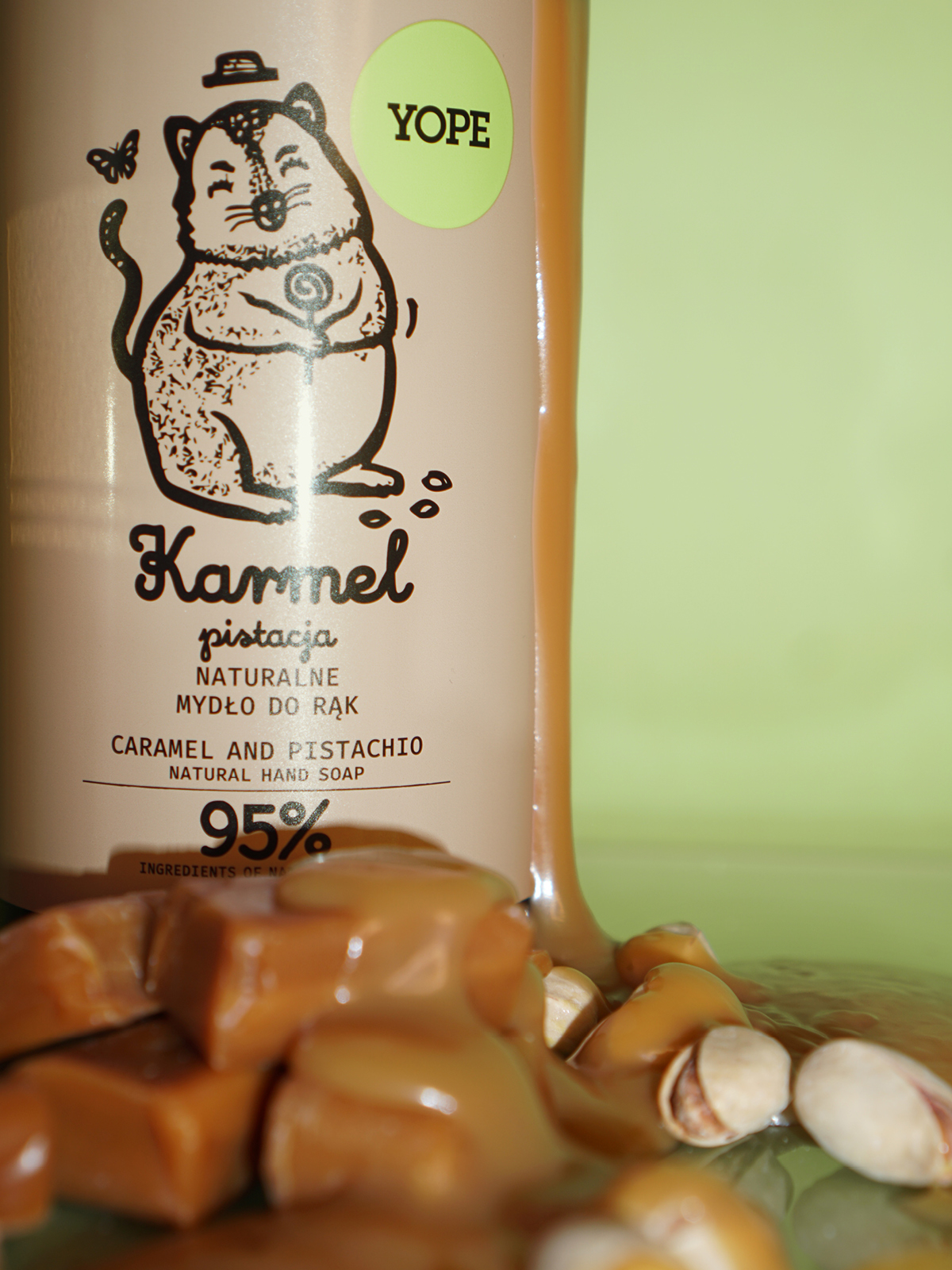 Natural Hand Soap Caramel & Pistachio