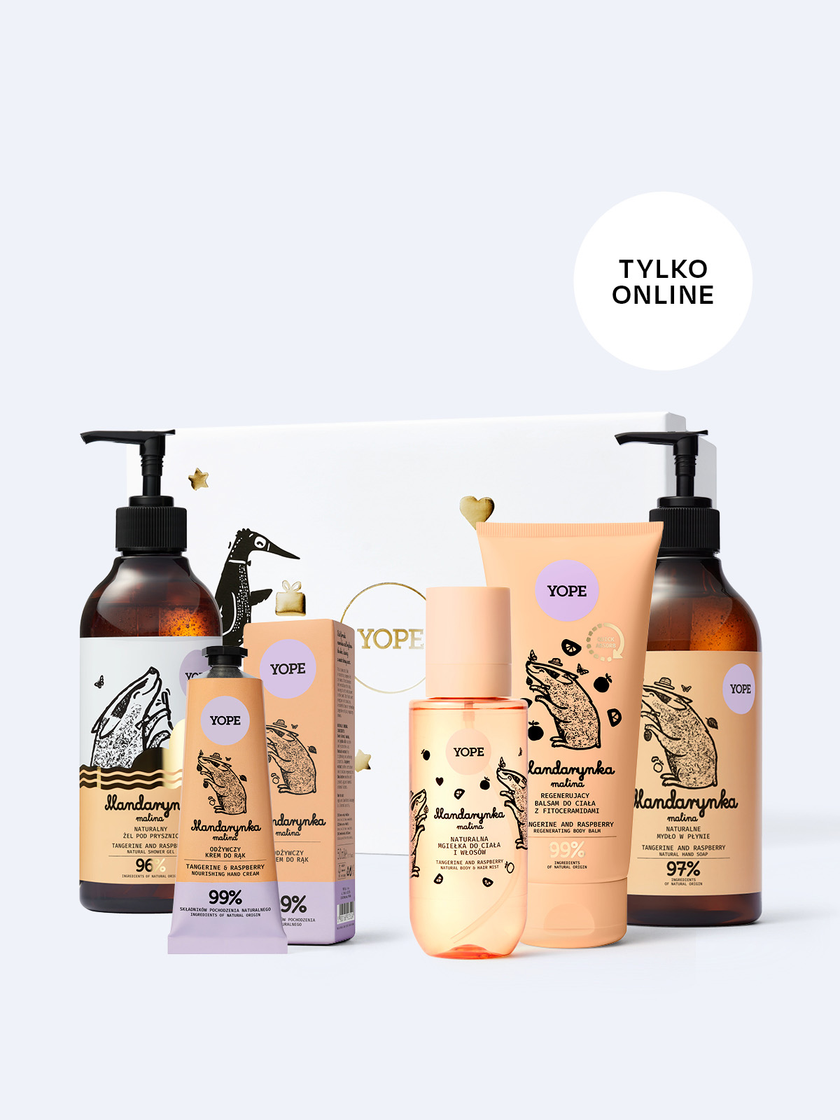 Tangerine and raspberry Body Care Gift Set