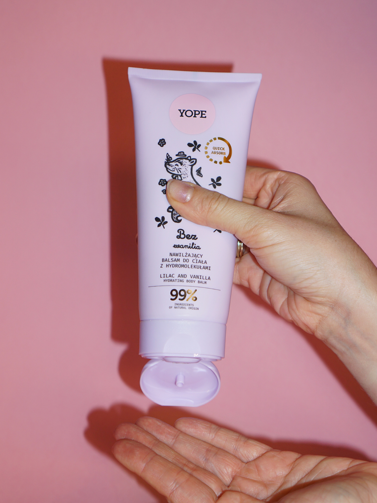 Moisturising Body Lotion with Hydromolecules Lilac & Vanilla