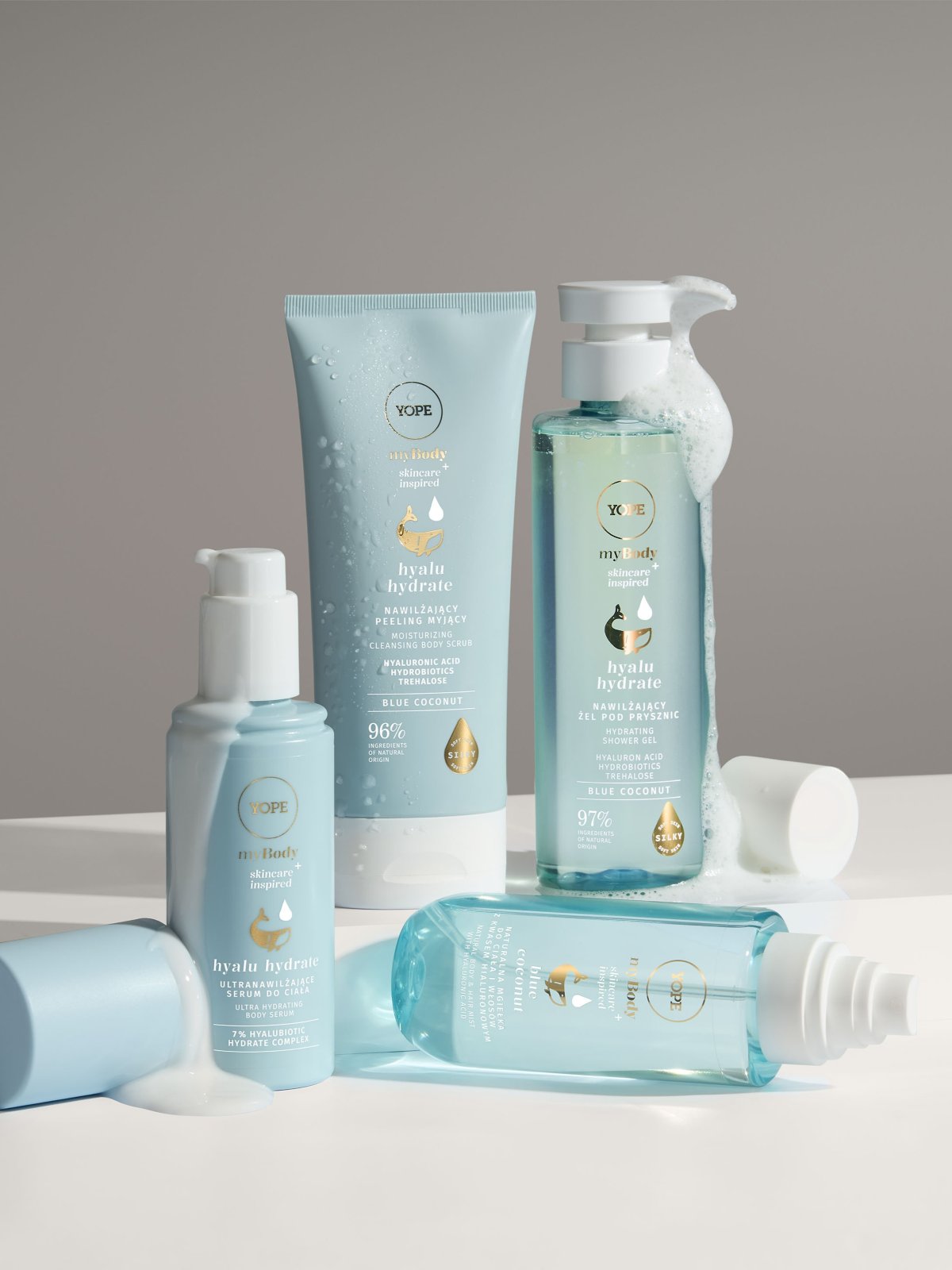 Hydrating myBODY hyalu hydrate Blue coconut Body Care Gift Set