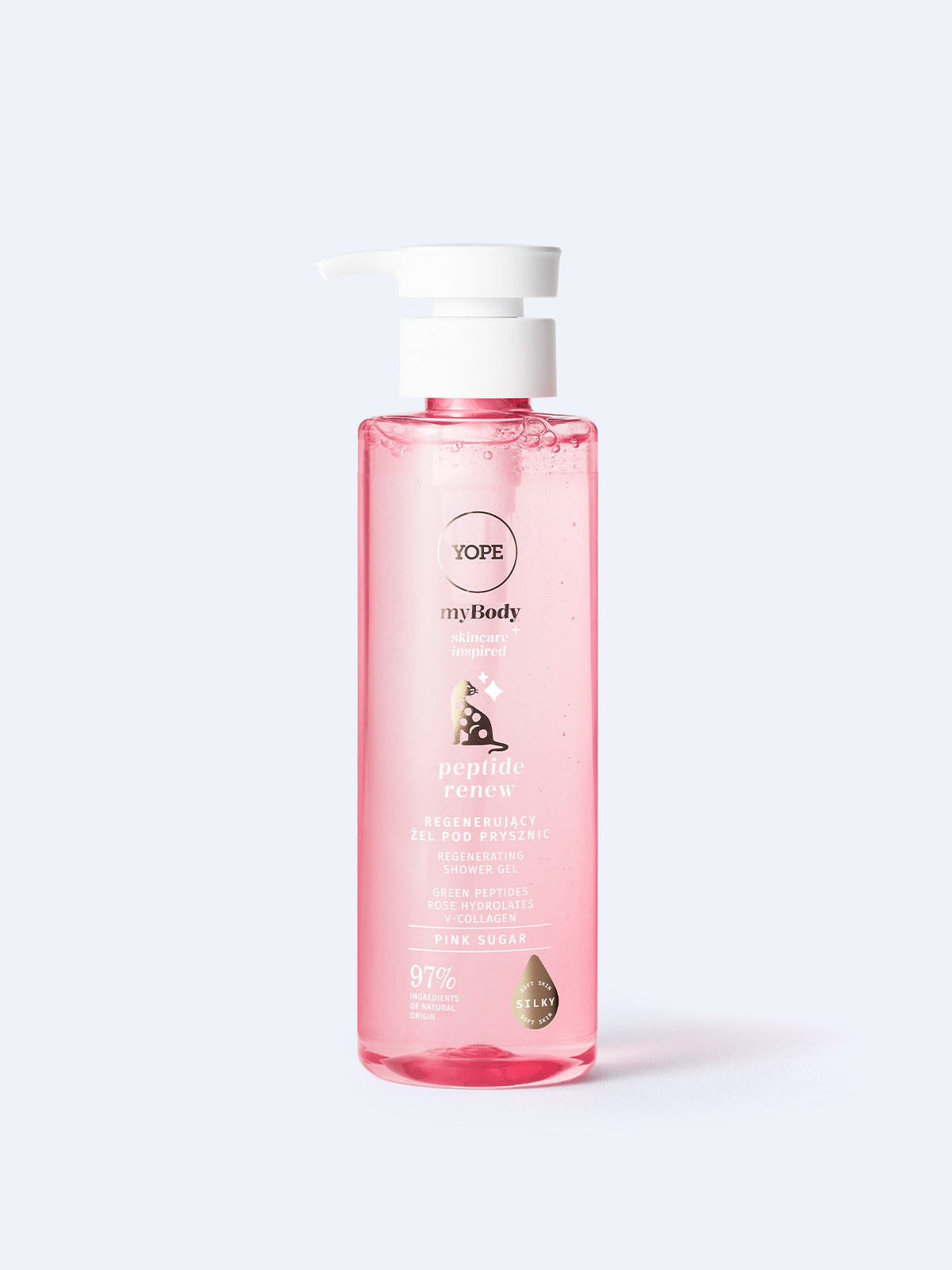 Regenerating shower gel for dry and sensitive skin Peptide Renew myBODY