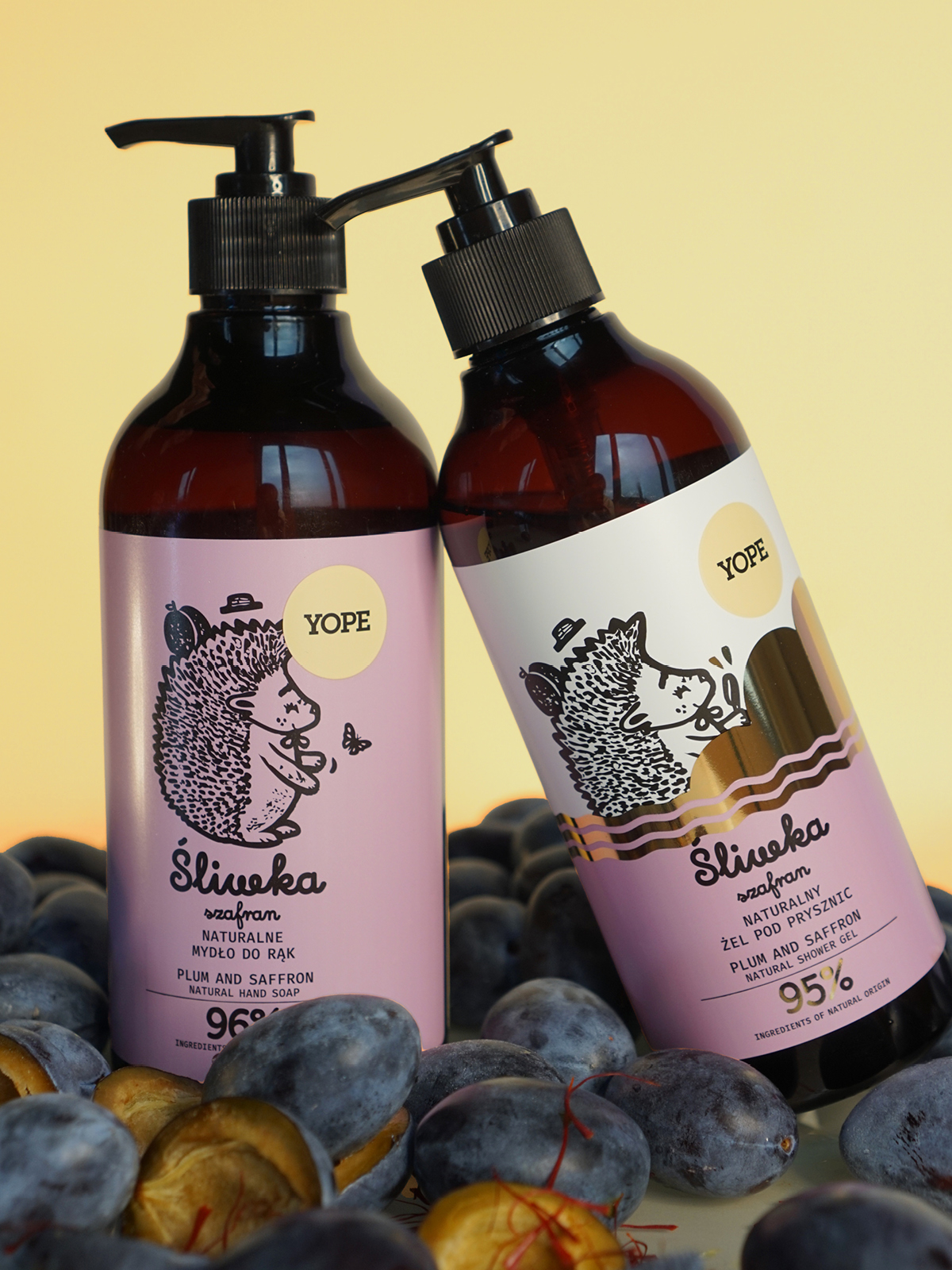 Natural Shower Gel Plum & Saffron