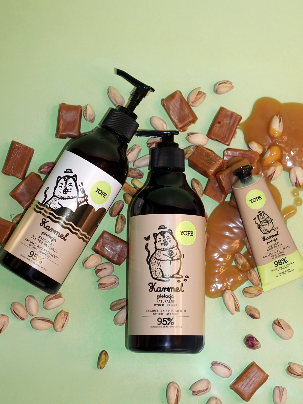 Natural Shower Gel Caramel & Pistachio
