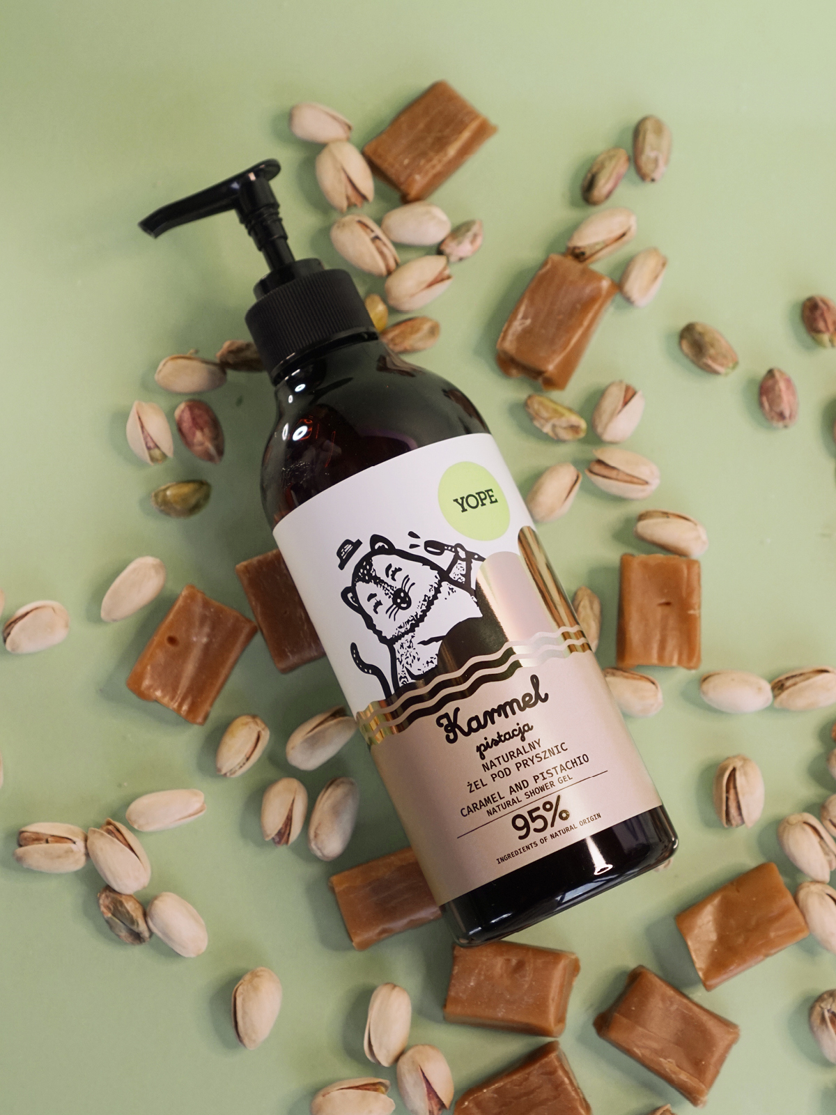 Natural Shower Gel Caramel & Pistachio