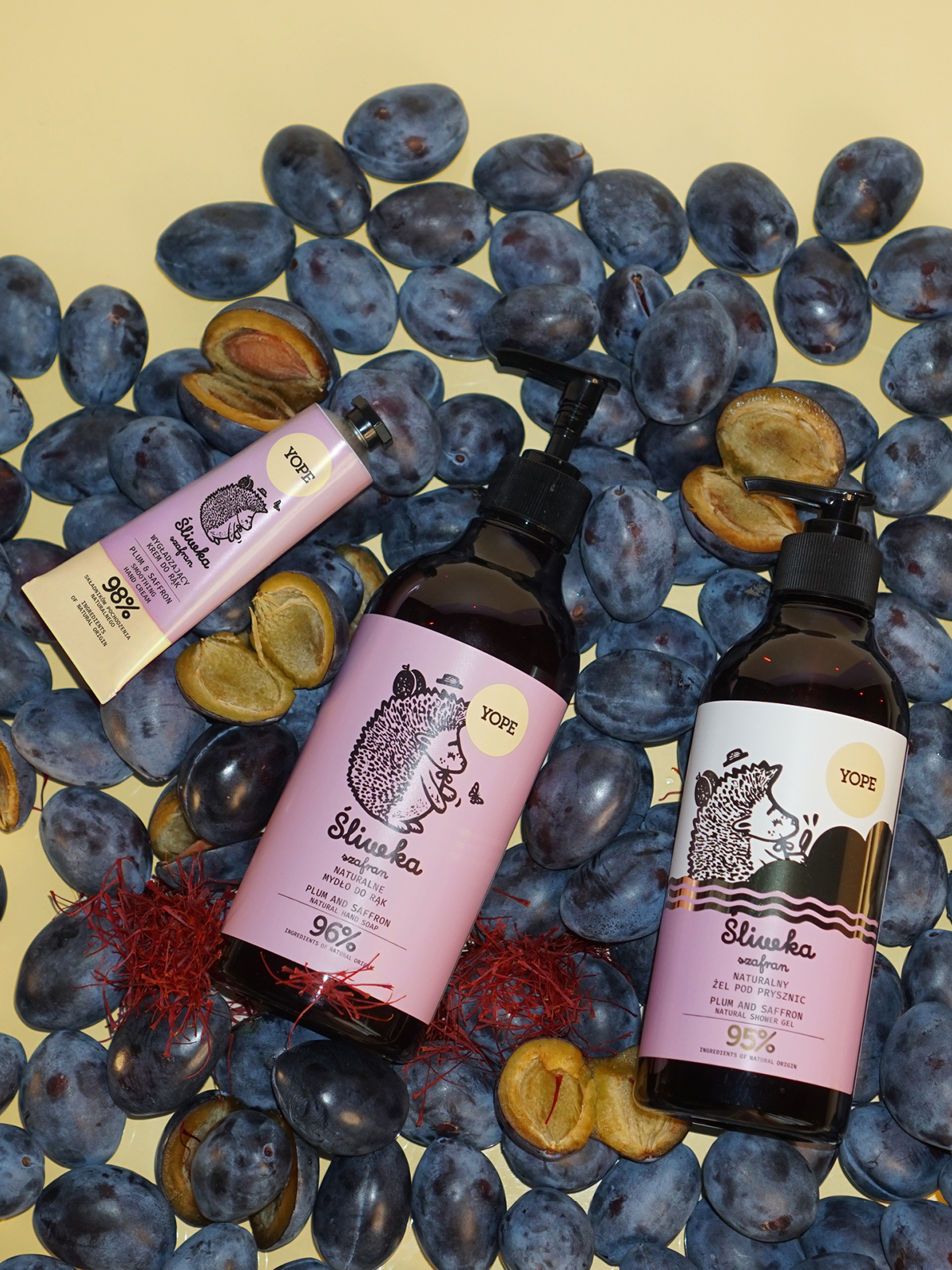 Natural Hand Soap Plum & Saffron