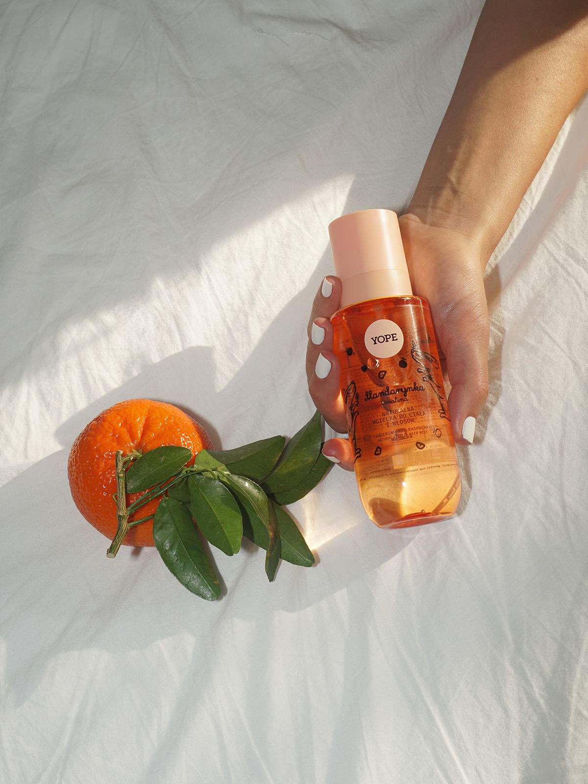 Natural Body & Hair Mist Tangerine and raspberry