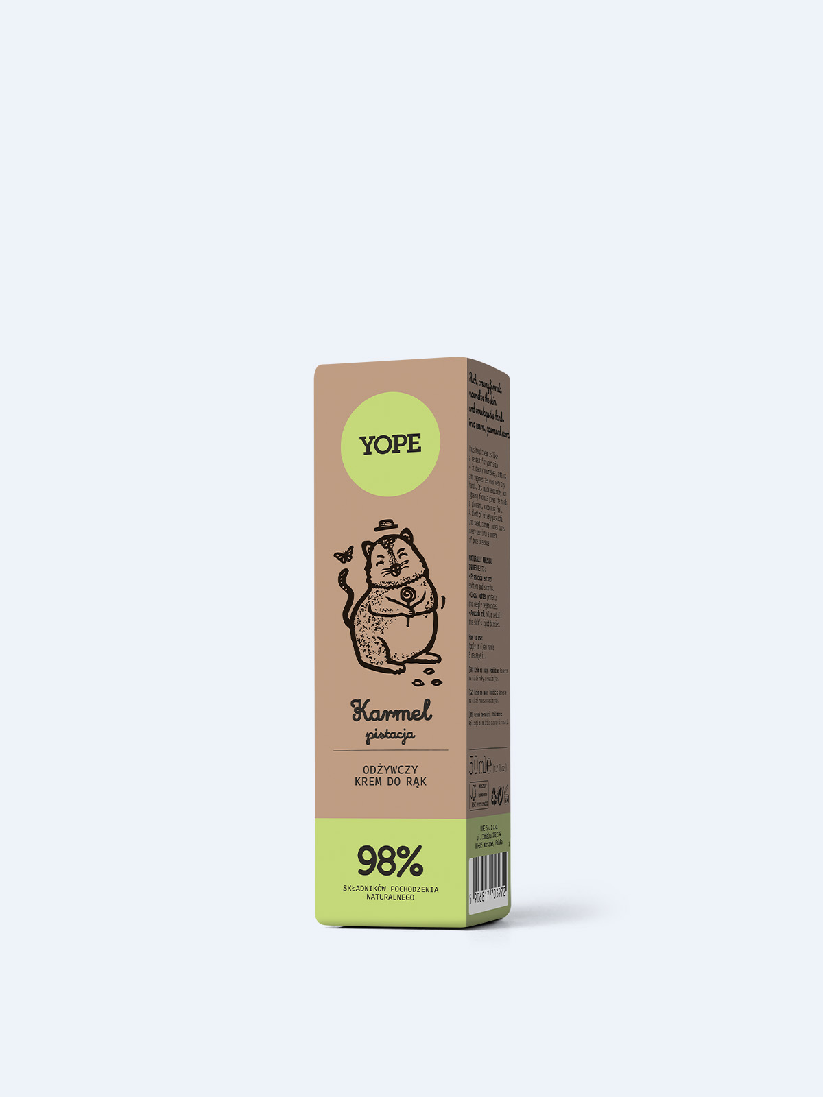 Natural Nourishing Hand Cream Caramel & Pistachio