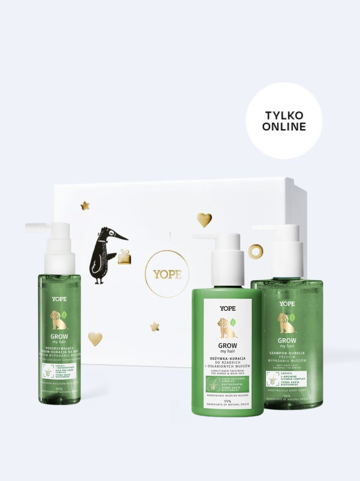 GROW my Hair set for weak and thinning hair