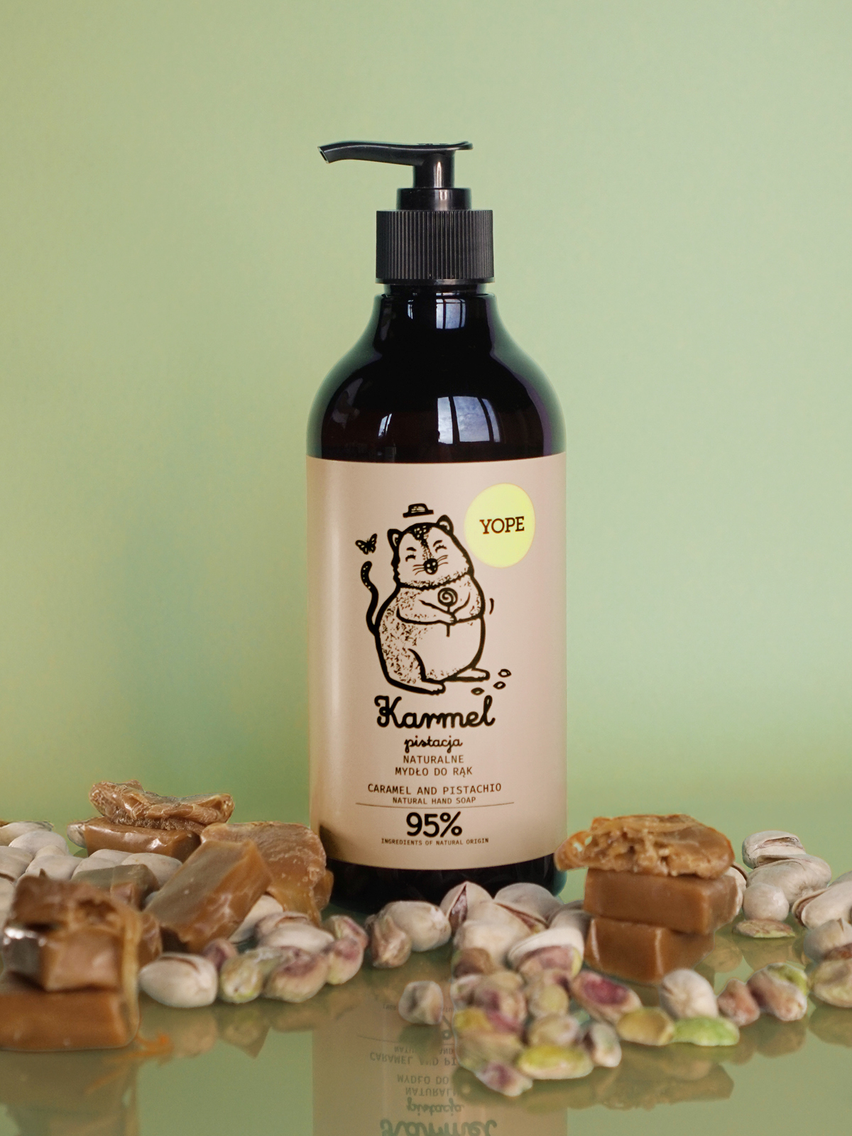 Natural Hand Soap Caramel & Pistachio