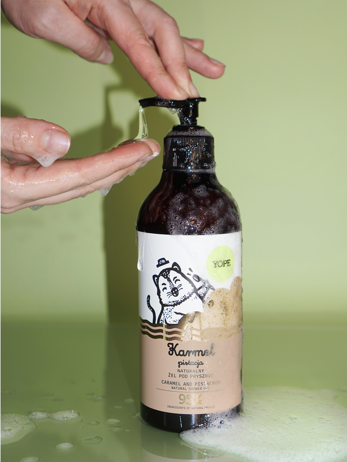 Natural Shower Gel Caramel & Pistachio