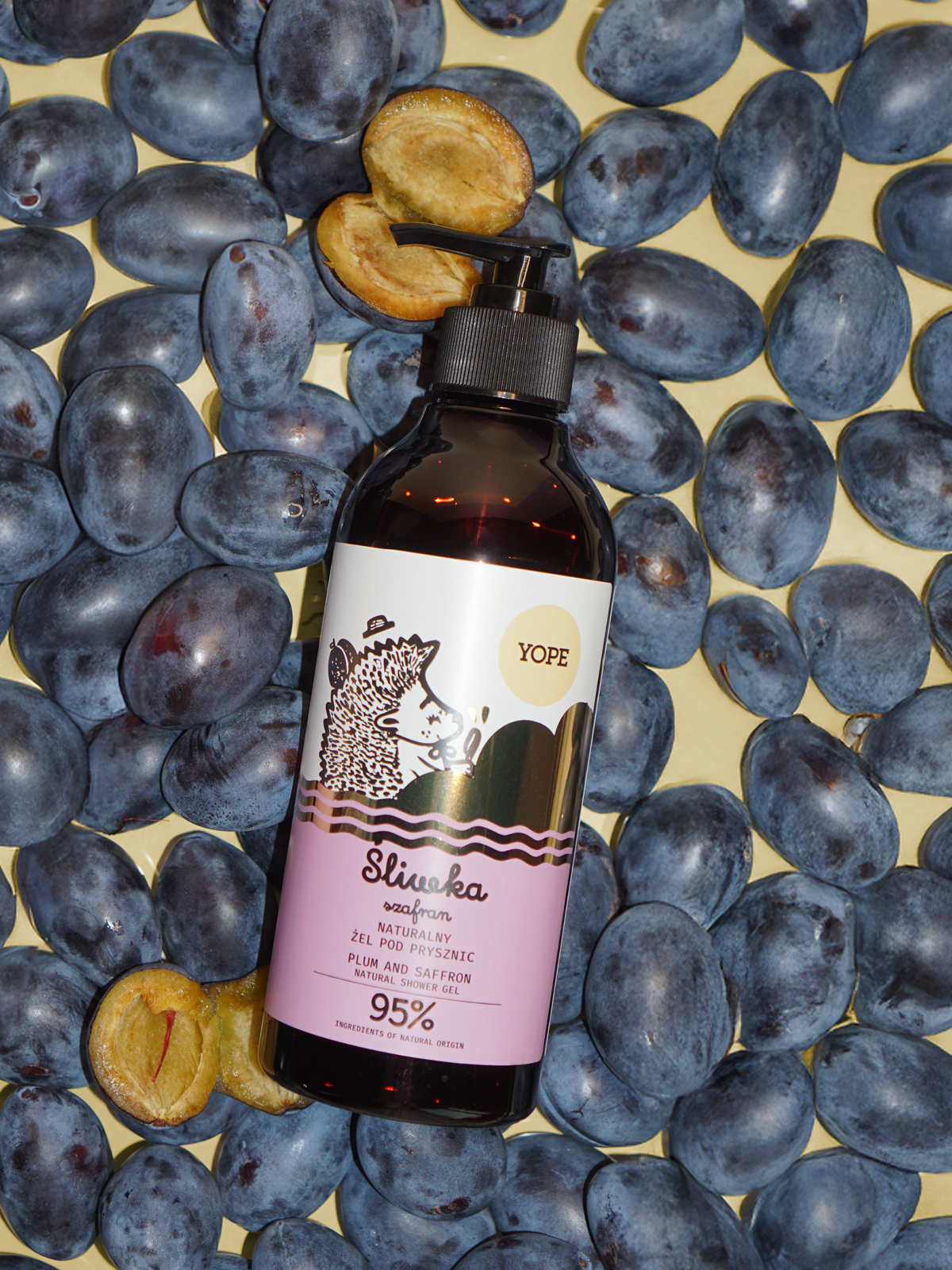 Natural Shower Gel Plum & Saffron