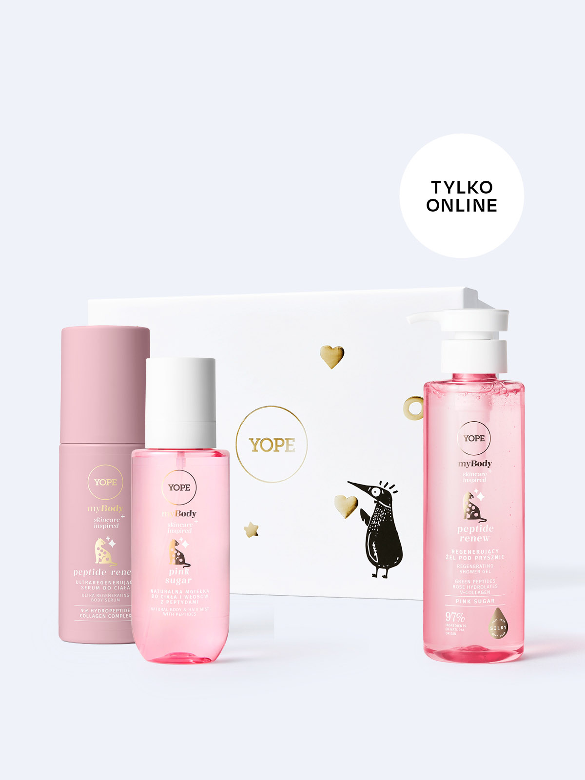 Regenerating Body Care Gift Set myBODY PEPTIDE RENEW Pink Sugar 