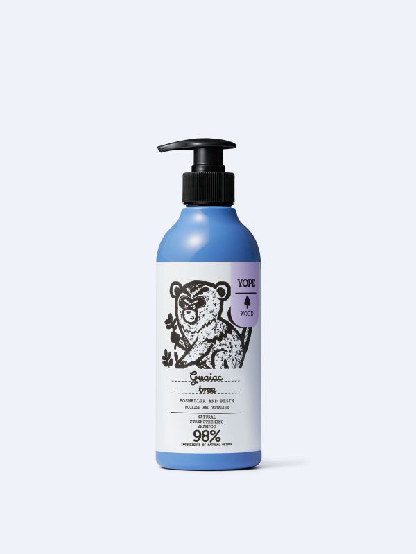 Natural strengthening shampoo Guaiac tree, boswellia and resin