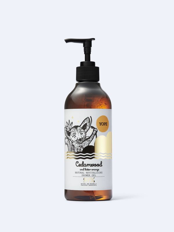 Cedarwood and bitter orange natural shower gel