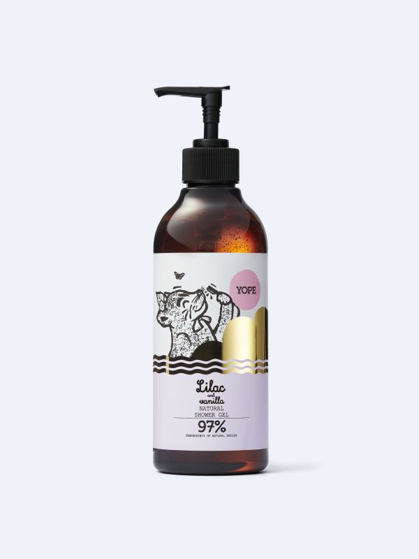 Lilac and vanilla natural shower gel