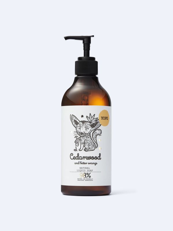 Cedarwood and bitter orange natural hand soap
